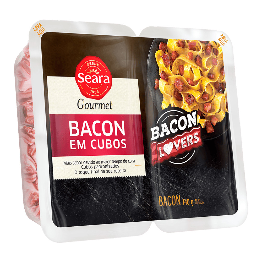 Seara Gourmet Bacon em cubos 140g