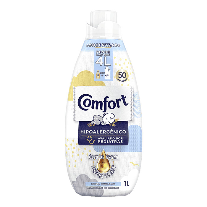 Comfort Amaciante Concentrado Puro Cuidado 1L