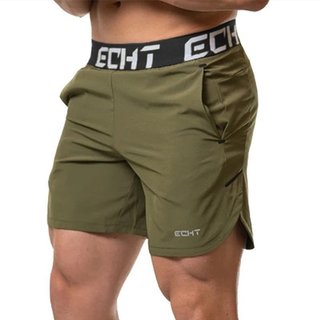 Calções de Corrida/Calças de Moletom Masculinas Respiráveis e de Secagem Rápida para Musculação 5M0G