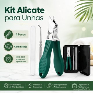 Kit Manicure e Pedicure para Unha Encravada com 3 Ferramentas