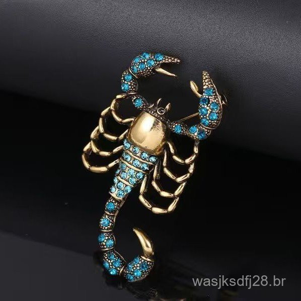 Broche de Escorpião Escorpião adequado para acessórios de moda feminina para ternos, casamentos e presentes, presentes d
