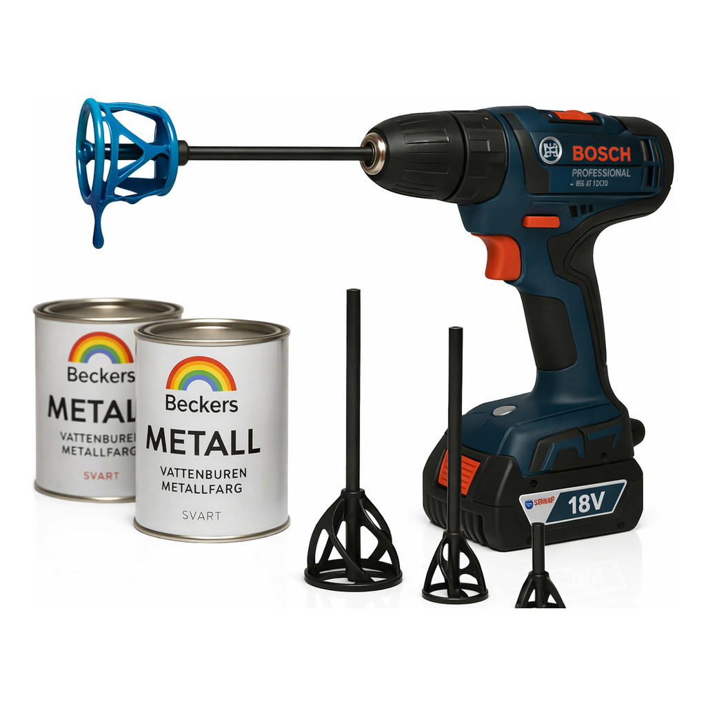 Kit 3 Misturadores De Tinta Para Furadeira Pintura