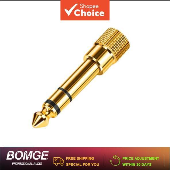 BOMGE adaptador de áudio conector divisor, adequado para microfones de áudio, gravação de guitarra e telefones