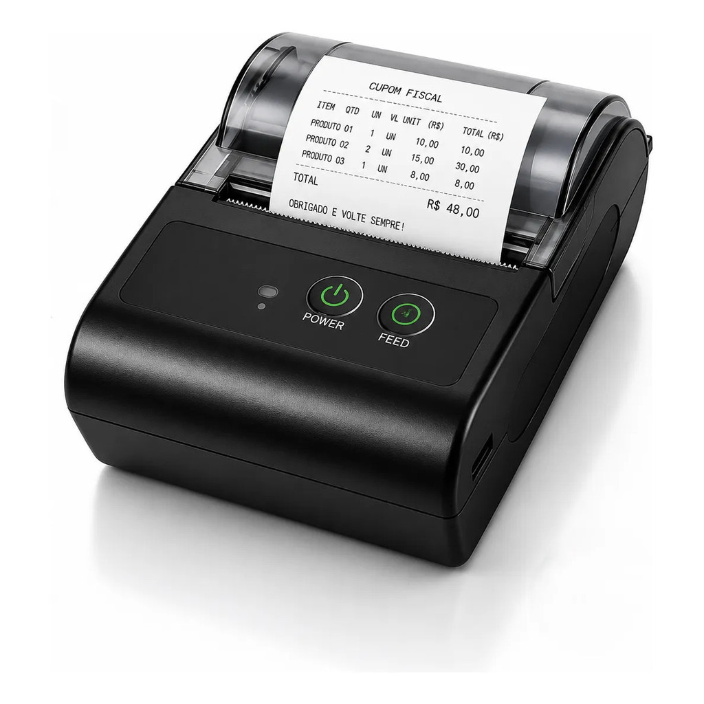 Mini Impressora Térmica Portátil Bluetooth Usb 58mm Pos