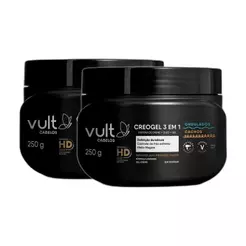 Kit 2 Vult Creogel 3 em 1 Ondulados e Cachos 250g