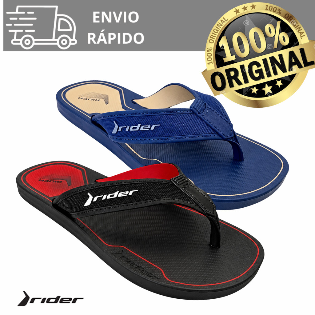 Chinelo Rider Masculino Confortável Leve Macio Anatômico Antiderrapante Dia a Dia Resistente Flexível 12701