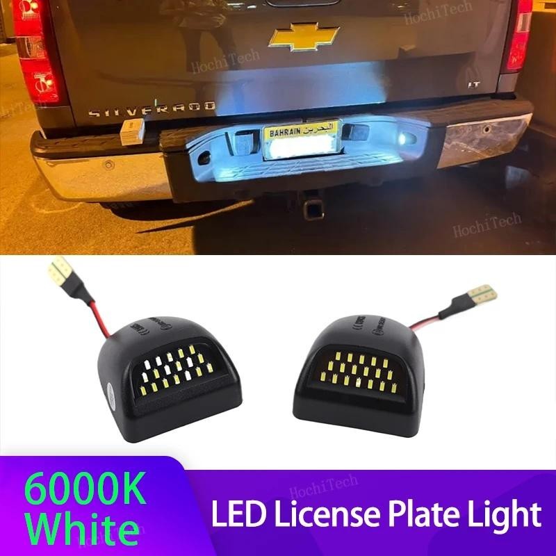 2 Pçs Atualização Da Lâmpada Placa De Identificação Do Carro Para Chevrolet Silverado 1500 2500 3500 Suburban Avalanche 