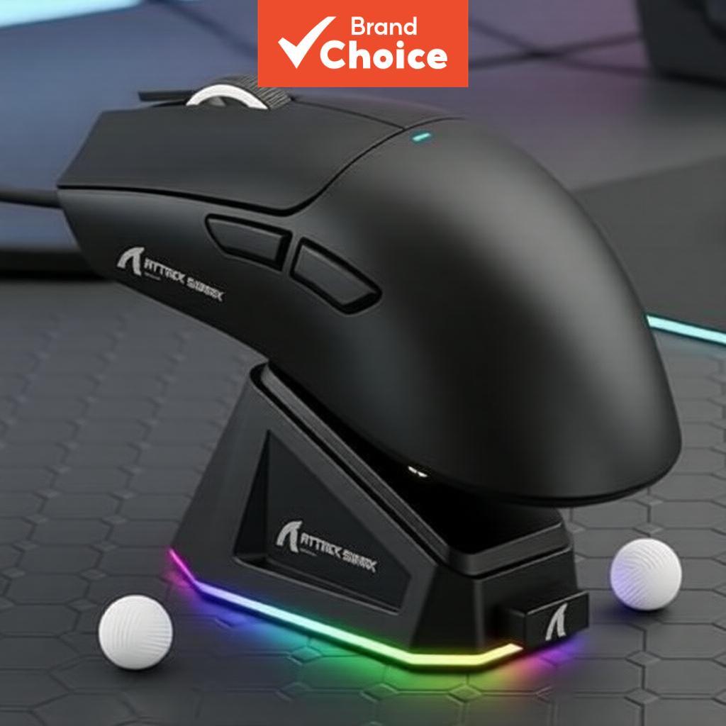 Mouse Gamer ATTACK SHARK X11 com Base de Carregamento Magnético, Sensor PixArt PAW3311, Bluetooth/Sem Fio 2.4G/Com Fio