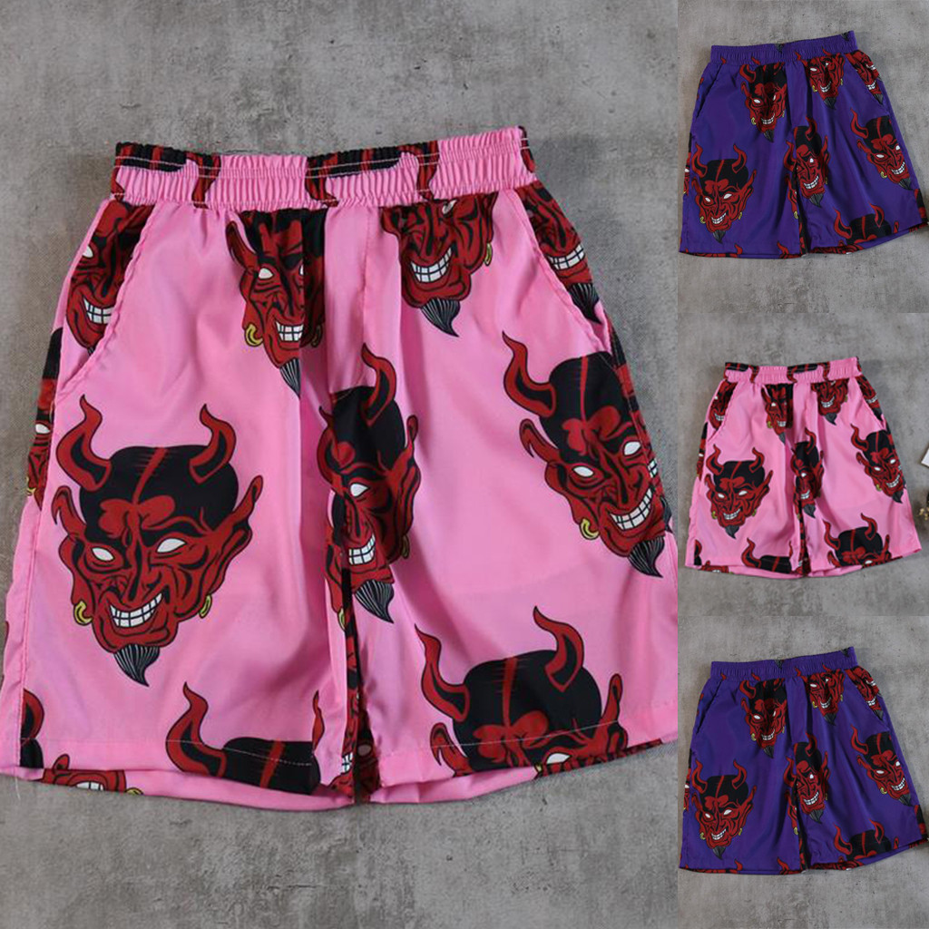 shorts Estampados De Cintura Alta Para Esportes De Lazer Esportivos Com Estampa