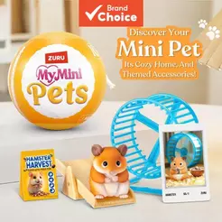 ZURU Mini Animais De Estimação Cápsula Cega Misteriosa , Estatueta De Animal Fofa Aleatória , Brinquedo Colecionável , P