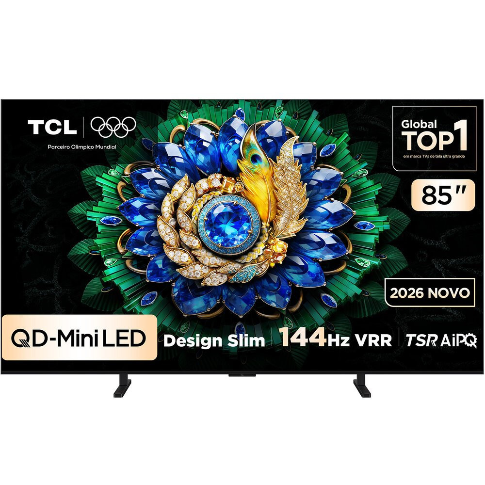 Smart TV TCL 85 Polegadas 4K UHD Mini LED Google TV 85A400M