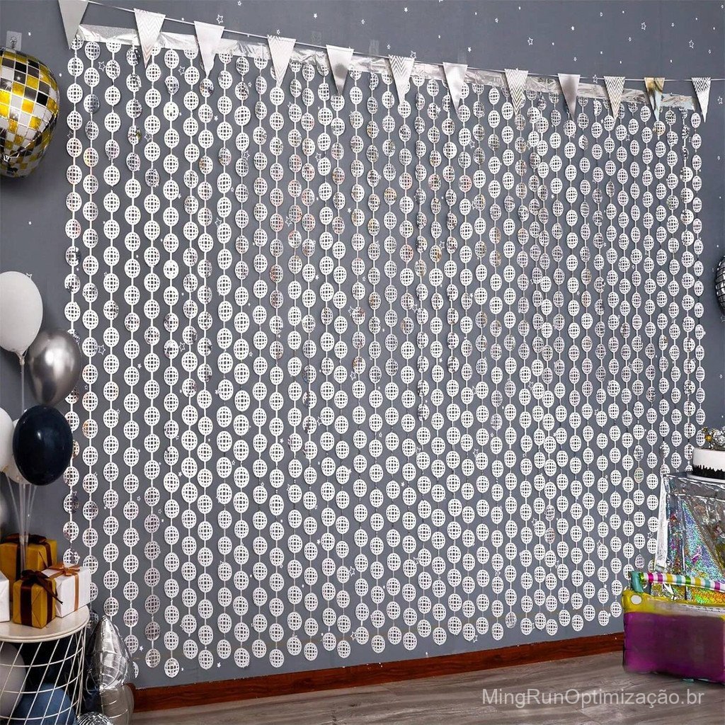 Cortina de luz laser de 2m para decoração de festas de aniversário, casamentos, salões de baile, fundo de palco, bola de
