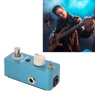 Pedal harmonizador de guitarra, efeito de reverberação azul de metal com mudanças de tom de 3 modos, desafinação,