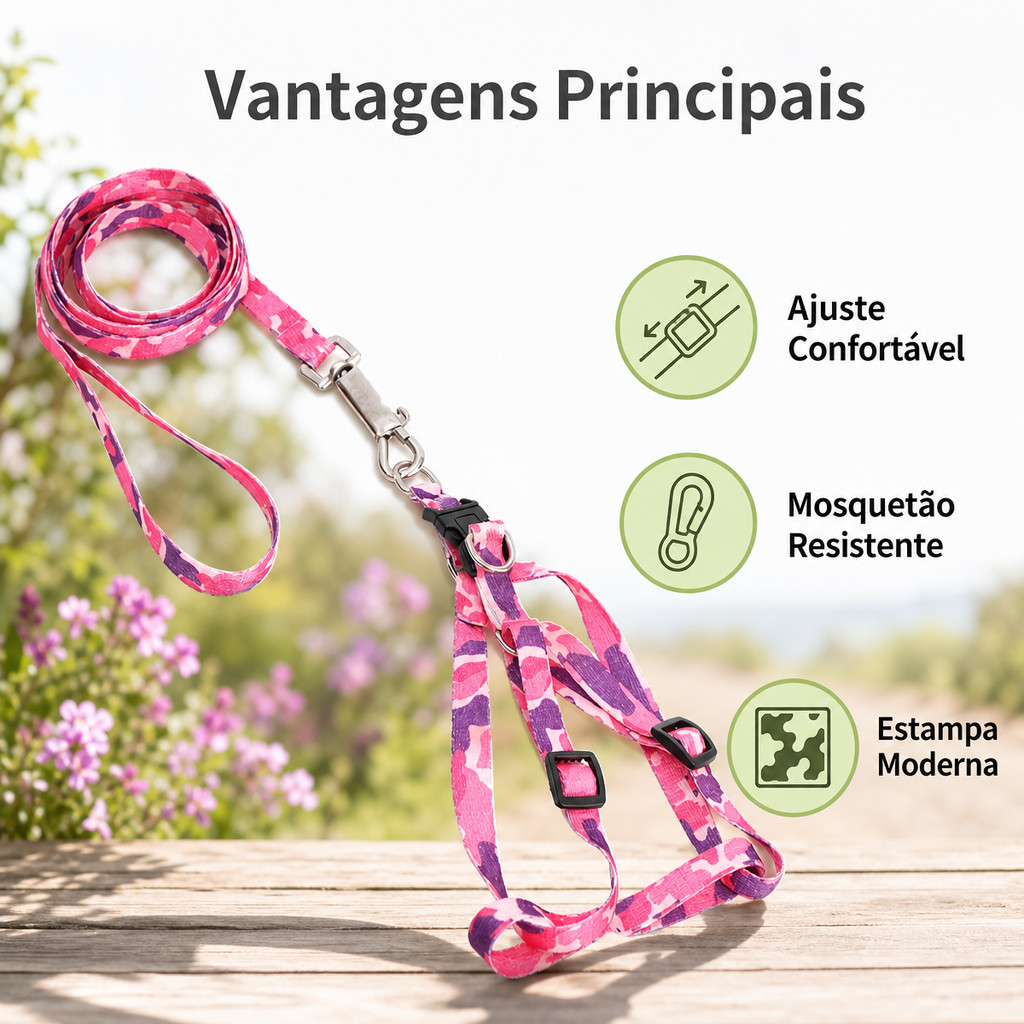 2 Kit Coleira Para Animal Resistente À TraçãO Comprimento AjustáVel Grip ConfortáVel Leve E Duradouro