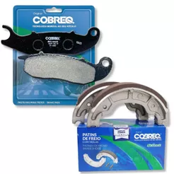 Kit Pastilhas e Lonas de Freio Cg 150 Titan 2009-2013 Sob Medida 0.25 Cobreq