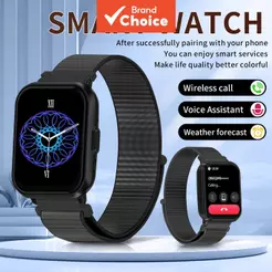 Smartwatch 1.83 Tela TFT Chamada Bluetooth Modos Esportivos Rastreador de Fitness Faces Personalizáveis Assistente de