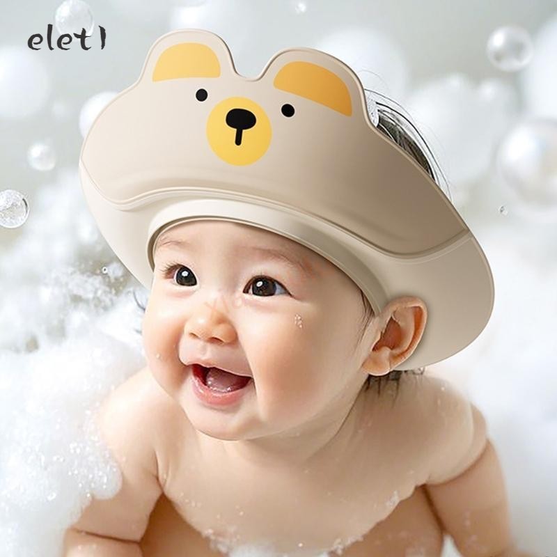 Touca De Banho Infantil Ajustável – Chapéu Shampoo Para Proteção Dos Olhos E Os Ouvidos Crianças