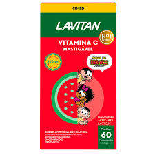 LAVITAN VITAMINA C 500MG TURMA DA MONICA SABOR MELANCIA 60 COMPRIMIDOS MASTIGAVEIS