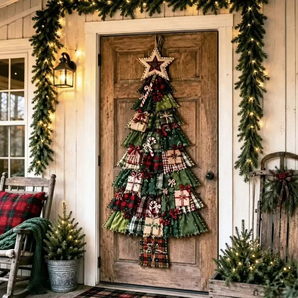 Decoração De Suspensão De Parede De Árvore De Natal , Fácil De Pendurar Para Paredes E Portas , Berçários Sala De Jogos
