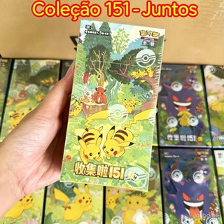 Coleção Pokémon TCG 100% Original Caixa Surpresa 151 [151C] - Chinês (Simplificado) - 15 Pacotes E0P1