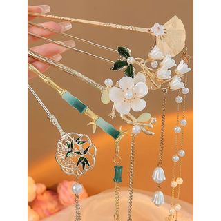 Borla hairpin feminino novo estilo chinês High-End novo estilo hairpin antigo Hanfu simples descoberta cocar