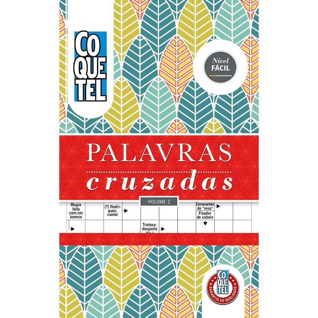 Livro Coquetel Espiral Palavras Cruzadas | Vol. 2 | Nível Fácil