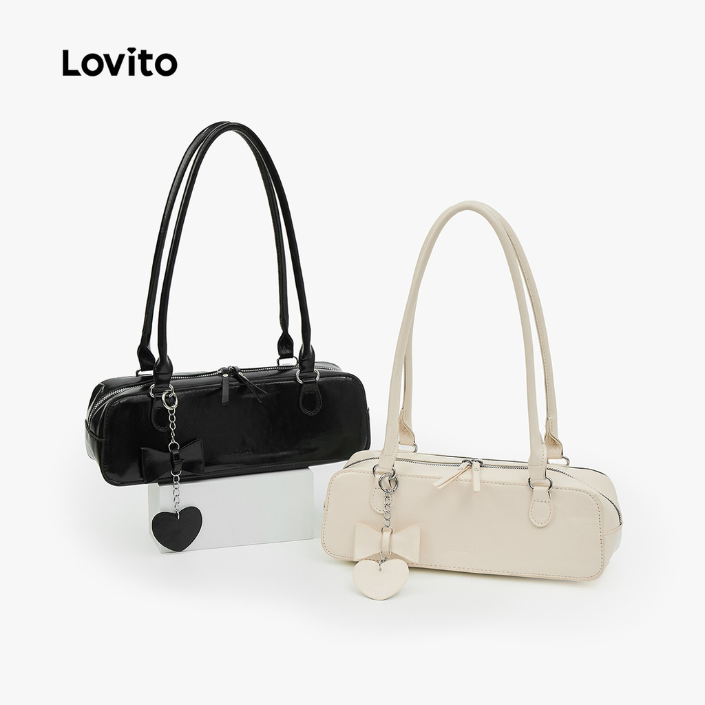 Lovito Bolsa De Ombro Pequena E Casual Estilo Coreano Acessório Para Pendurar Bolsa De Ombro Pequena Feminino HUFB122FX035