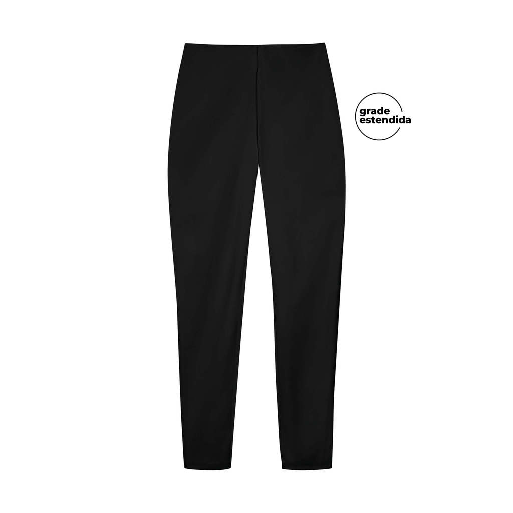 Calça Feminina PU e Moletom Marialícia Preto