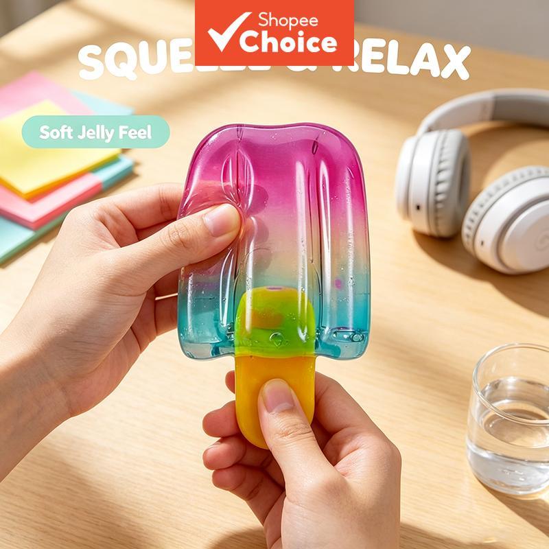 Brinquedo colorido de sorvete de gelado lento para crianças e adultos para aliviar o estresse