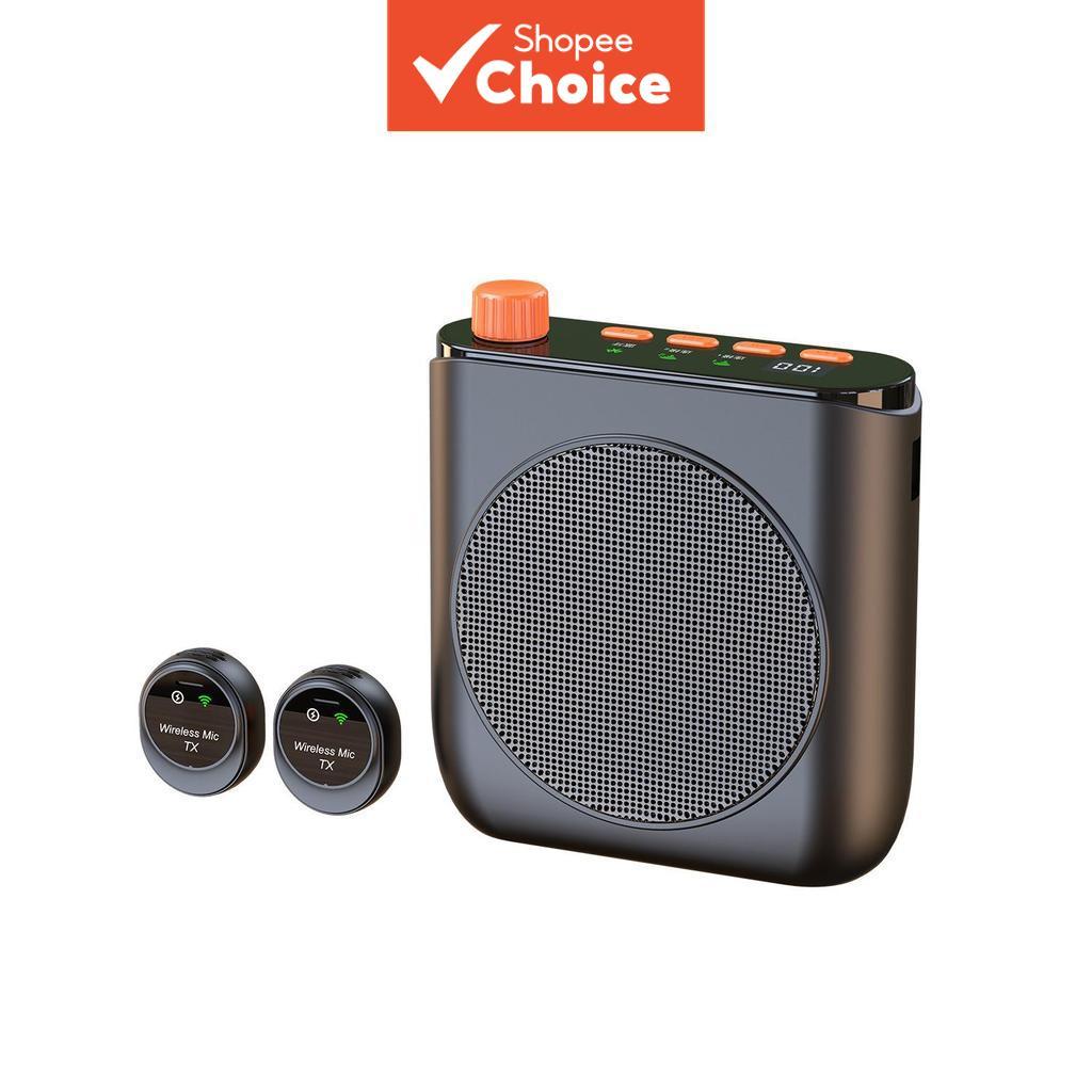 Amplificador de microfone de lapela sem fio & alto-falante portátil para discurso de professor, guia turístico, reunião,