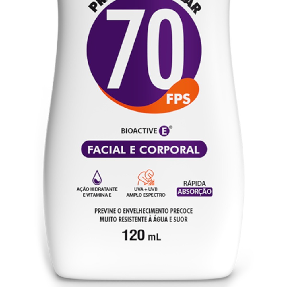 Protetor solar facial e corporal FPS70 120 ml - 64790 Nutriex — imagem 2 de 2