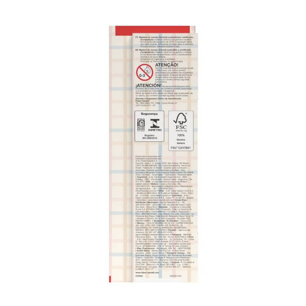 Lápis preto Cute Farmy 210544 com 4 unidades Faber-Castell — imagem 2 de 2