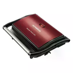 Sanduicheira Grill e Chapa 3 em 1 Master Press Inox 1000W 127V Vermelha Mondial PG-01-RC-CL