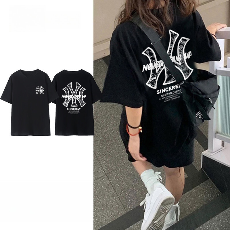 [Camiseta Premium Algodão Puro]LA Plus Size Unissex-Oversized Confortável Estilo Casual Camiseta Tecido Respirável#F7087