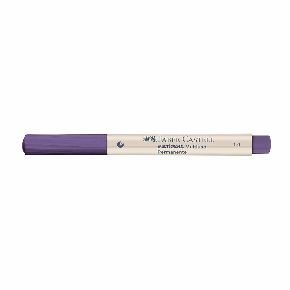 Pincel marcador multisuperfícies Multimark 1.0mm Violeta 357209 Faber-Castell
