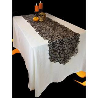 Cross-Border Halloween rendas mesa de jantar corredor engraçado preto aranha Web capa pano fantasma Festival toalha de m