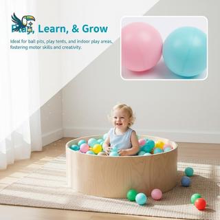 Bolas De Oceano De Plástico Macio Seguro Colorido Itens De Jogo Para Crianças Bebê Bola Pit Cercadinho Casa Ao Ar Livre 