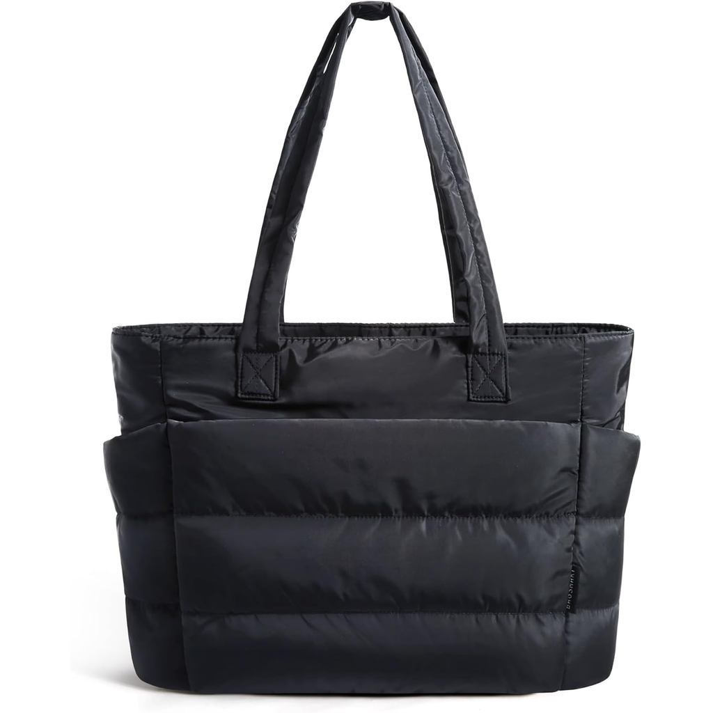 Bolsa de mão feminina, leve e com compartimentos, ideal para viagens, trabalho e uso no ginásio. |     Lev