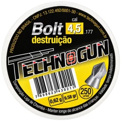 Chumbinho Technogun Bolt Destruição 4.5mm (.177) - 250un