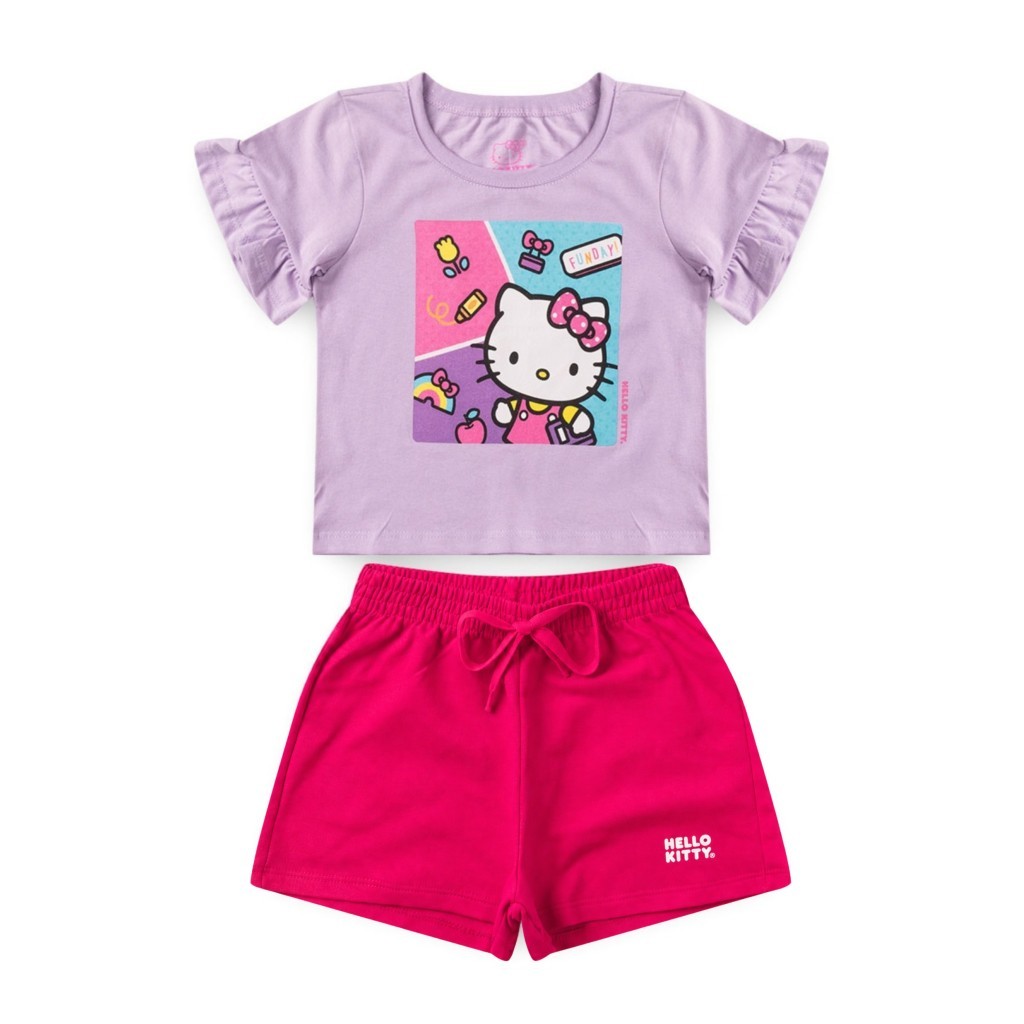 Conjunto Feminino Infantil Funday!! - Hello Kitty
