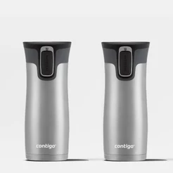 Kit com 2 Copos Térmicos West Loop AUTOSEAL® Inox Contigo | 473ml
