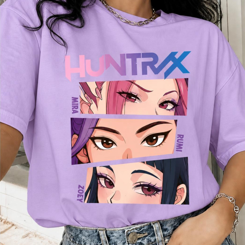 Camiseta T-shirt Feminina 100% Algodão Premium Desenho Grupo K-pop Estampada Tendência Confortável