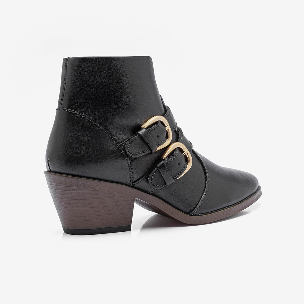 Bota Feminina Loretta Couro Preto · foto 2