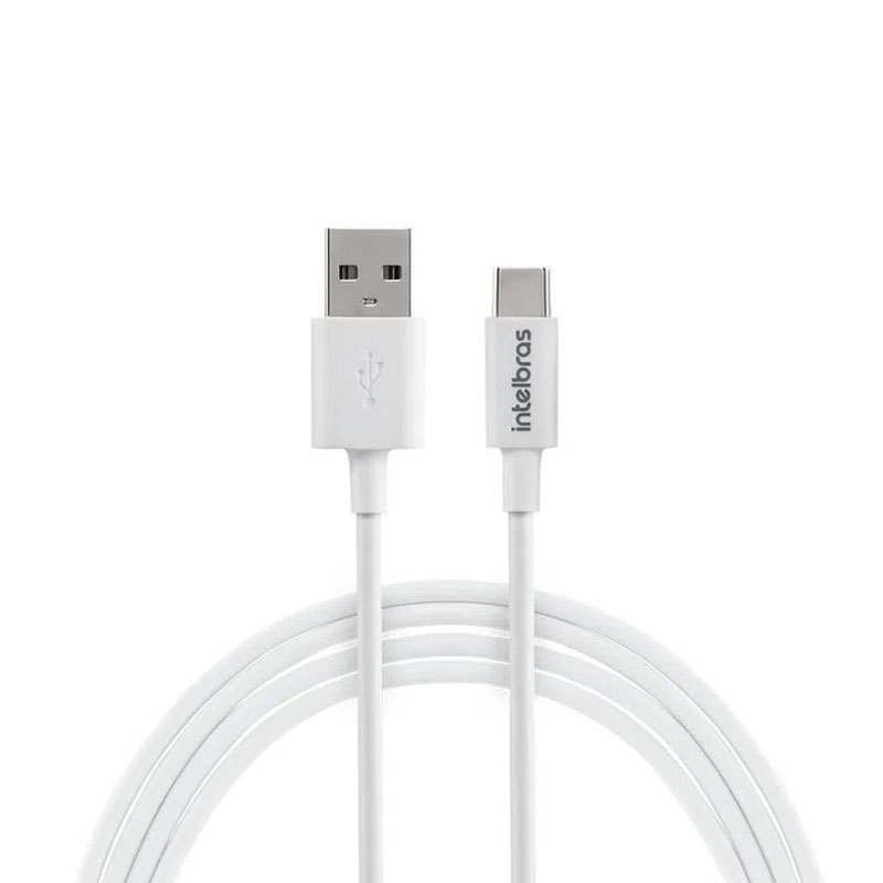 Cabo USB para USB-C PVC Branco 1,2m EUAC12PB Intelbras — oferta na Shopee
