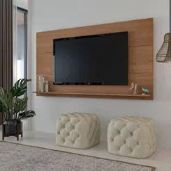 Painel para TV até 60 Polegadas 180CMX98CM Suporte Universal Slim Artely Cinamomo Cinamomo
