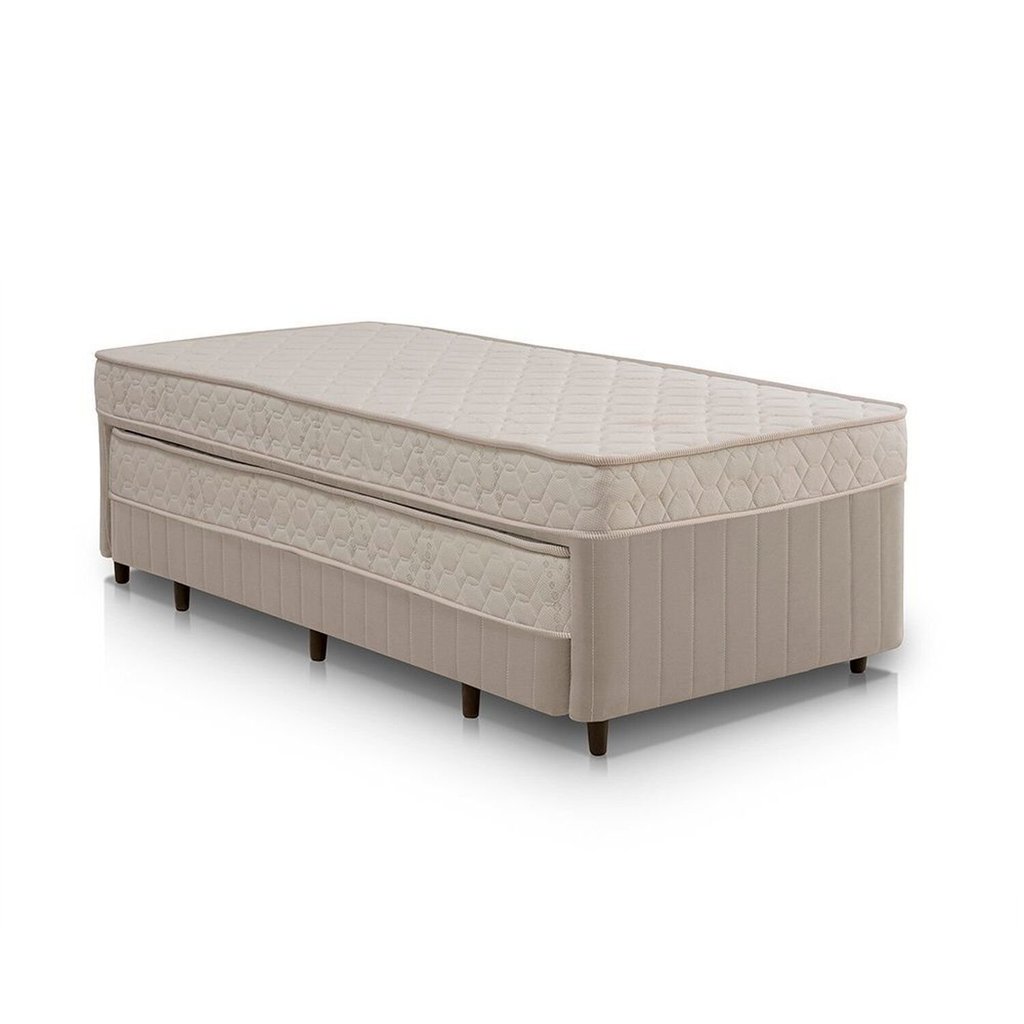 Cama Box Conjugada Solteiro com Auxiliar 88CMX58CMX188CM Espuma D28 Sensor Yescasa Bege Bege · foto 2