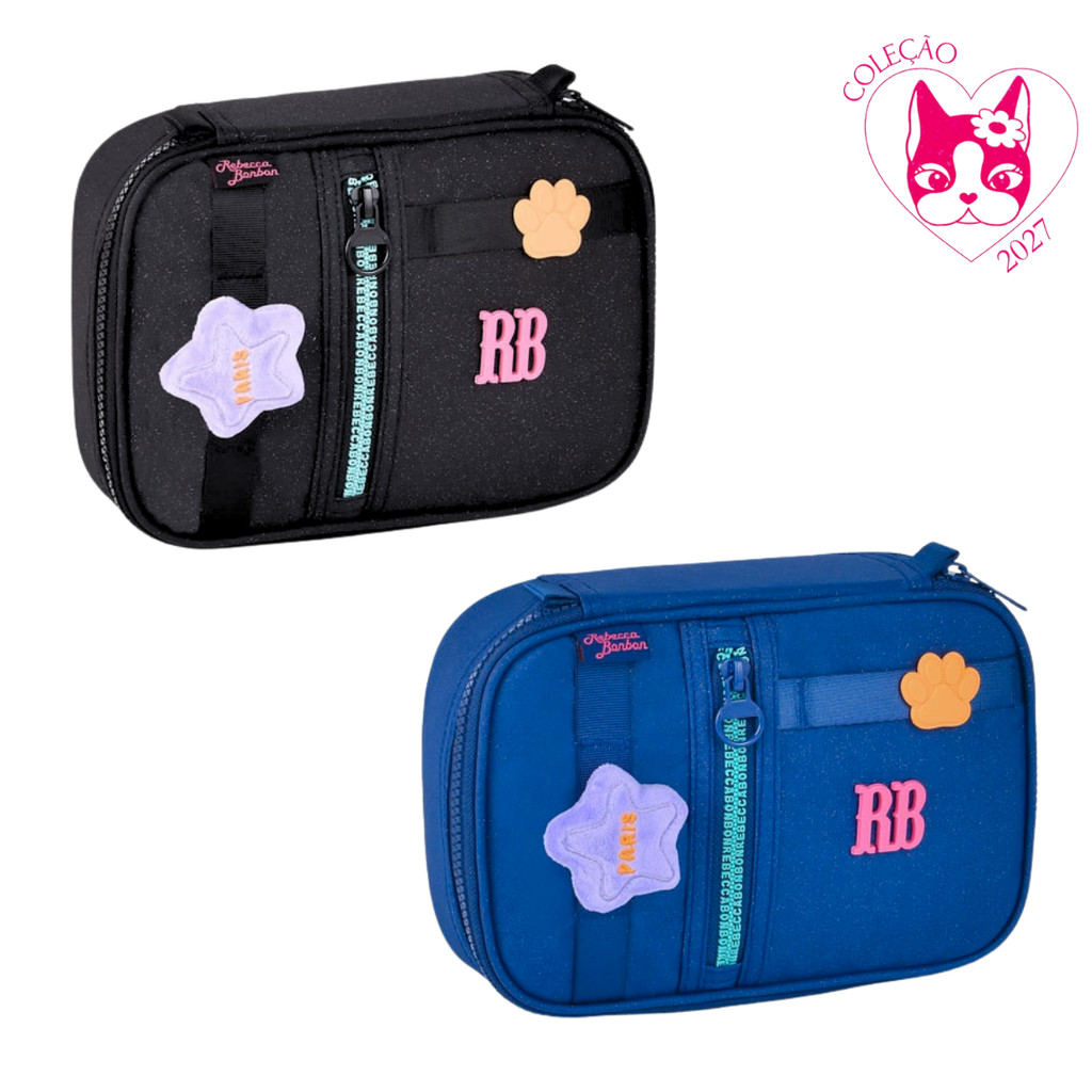 Estojo Box 36 Pens Rebecca Bonbon Plush Glitter-Clio Style