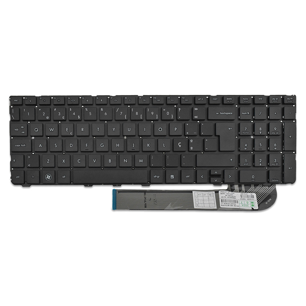 Teclado para Notebook compatível com Hp Part Number 638179-061 Português Portugal