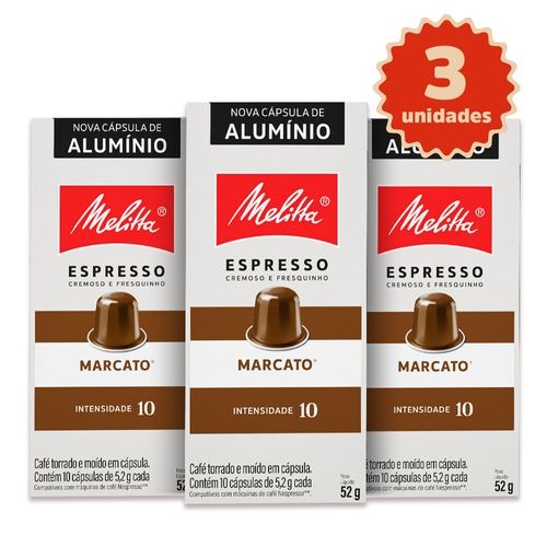 Kit 30 Cápsulas  Melitta® Marcato® em Oferta na Shopee