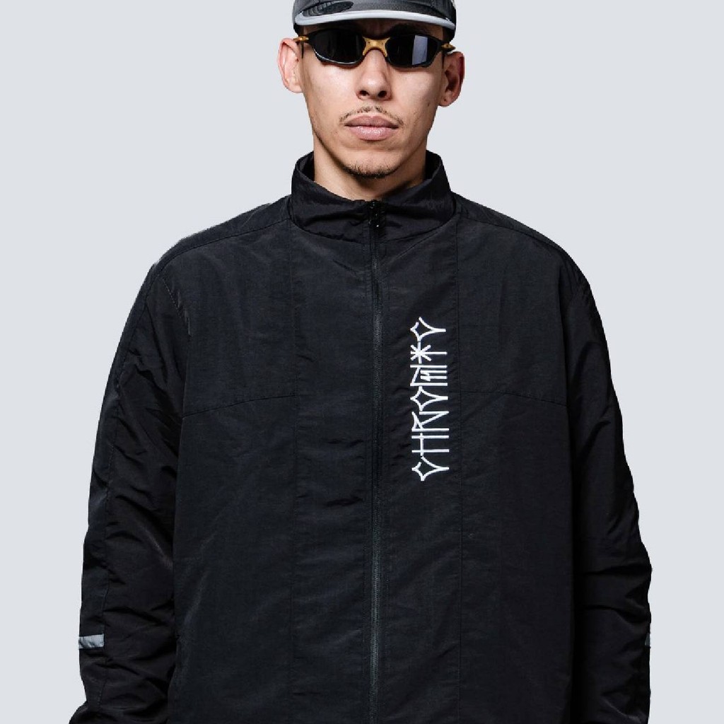 Jaqueta Corta Vento Tag Bordado Preto Original